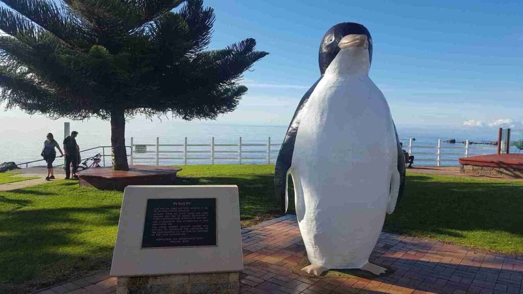 Giant Penguin in Penguin, Tasmania
